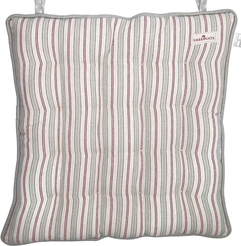 GreenGate Prošívaný sedák Cara Red 40x40