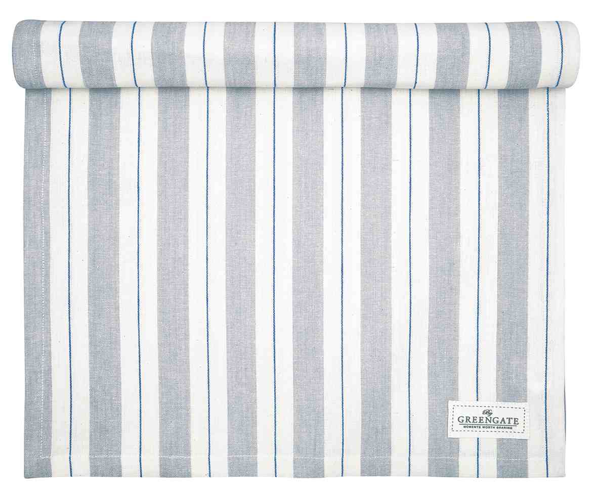 GreenGate Běhoun na stůl Elinor Grey 45x140