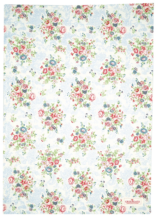 GreenGate Kuchyňská utěrka Ailis White