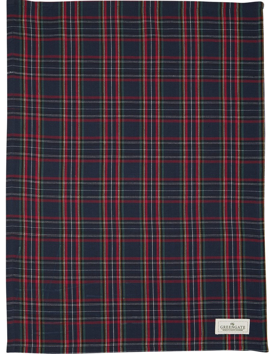GreenGate Kuchyňská utěrka Dagmar Dark Blue