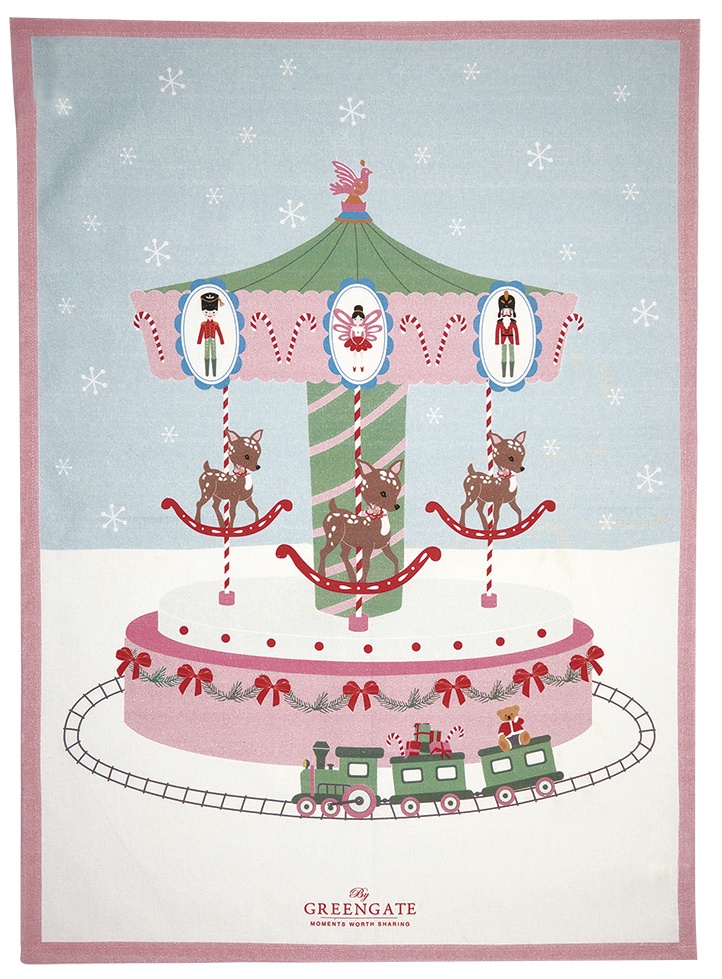 GreenGate Kuchyňská utěrka Inge-Marie White