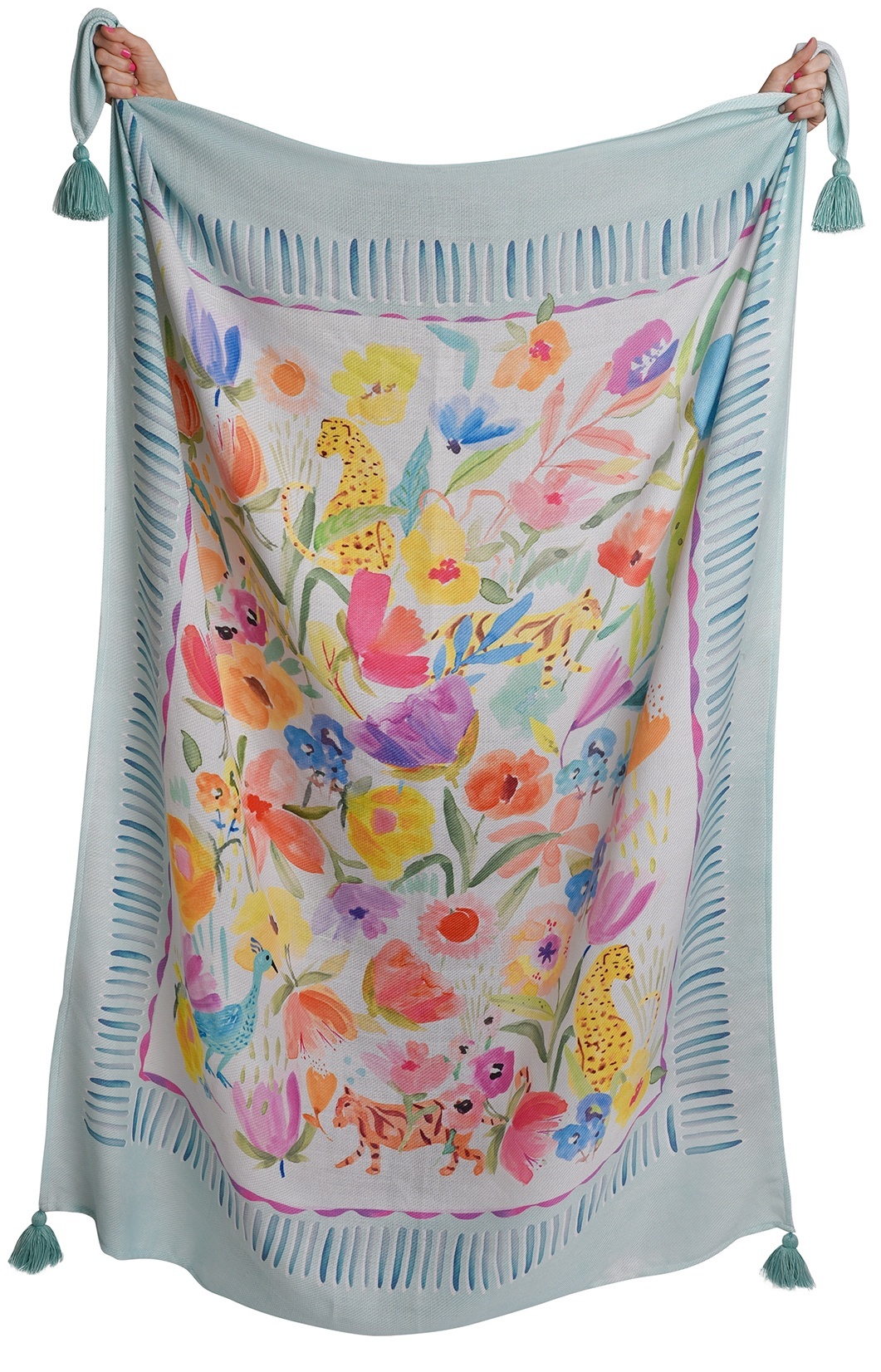 Ulster Weavers Deka Festival Duck Egg 130x180