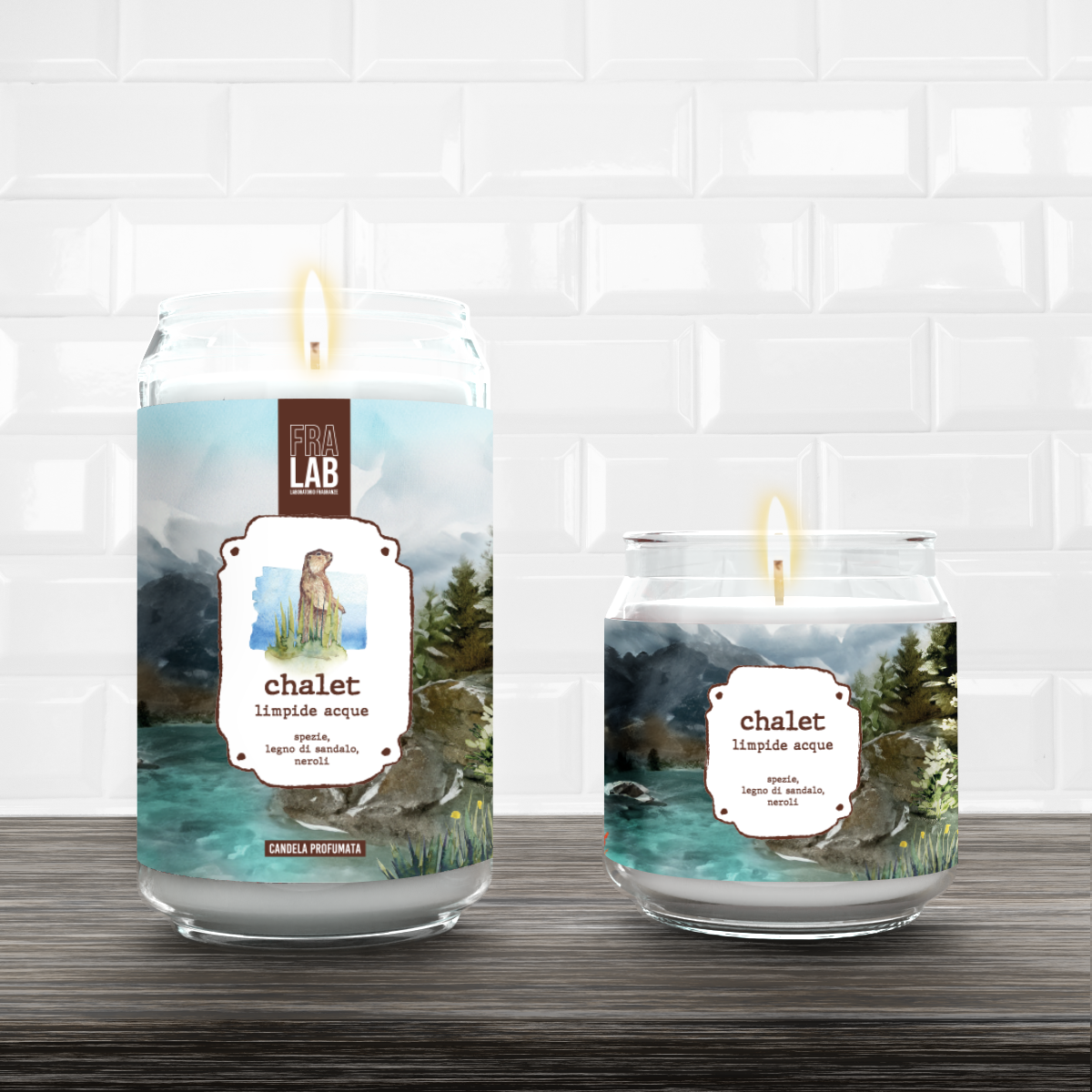 FraLab Vonná svíčka Limpide Acque malá