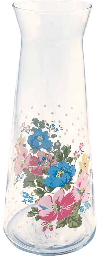 GreenGate Skleněná karafa Josefina White