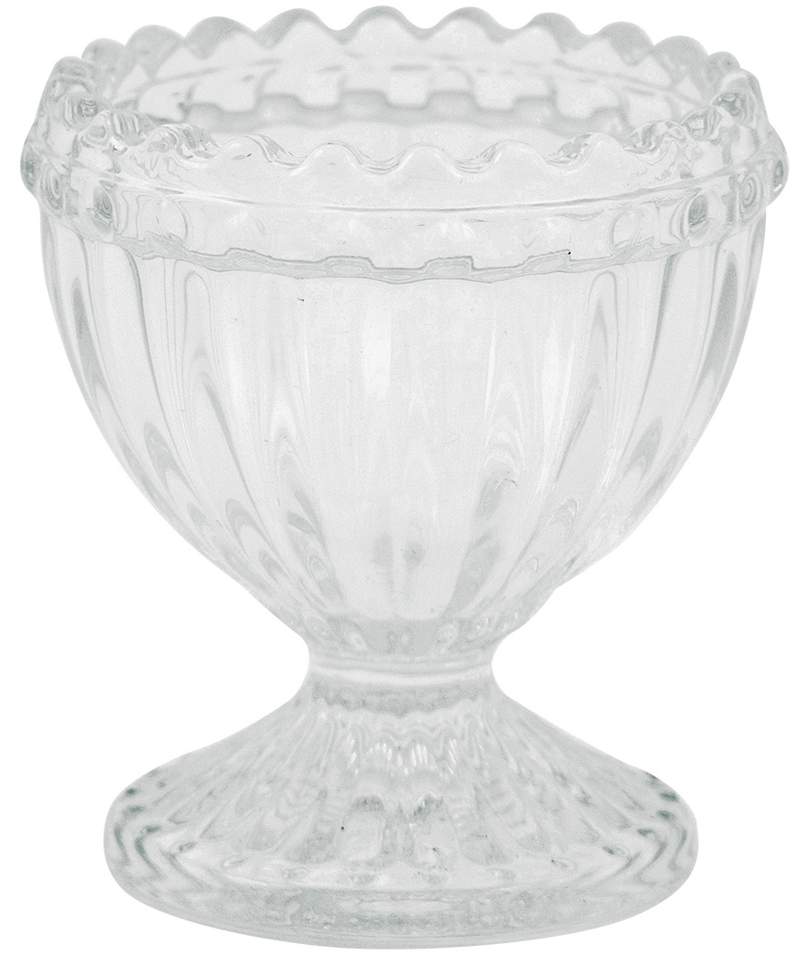 GreenGate Skleněný kalíšek na vajíčko Alice Clear