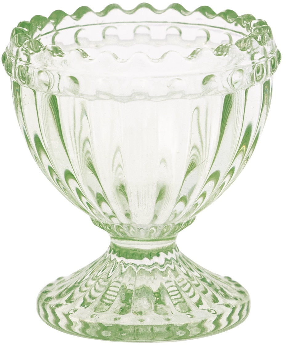 GreenGate Skleněný kalíšek na vajíčko Alice Pale Green