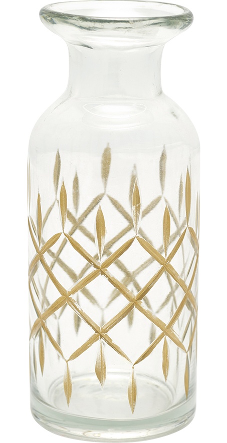 GreenGate Skleněná vánoční váza malá