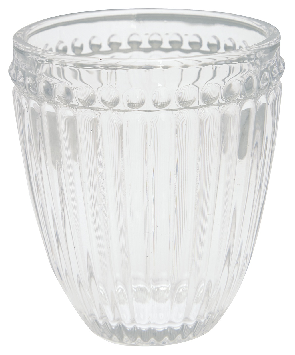 GreenGate Zdobená sklenička Alice Clear