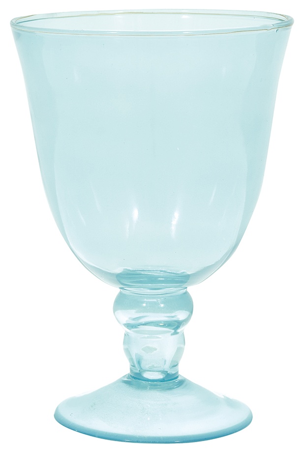 GreenGate Sklenička na víno modrá velká