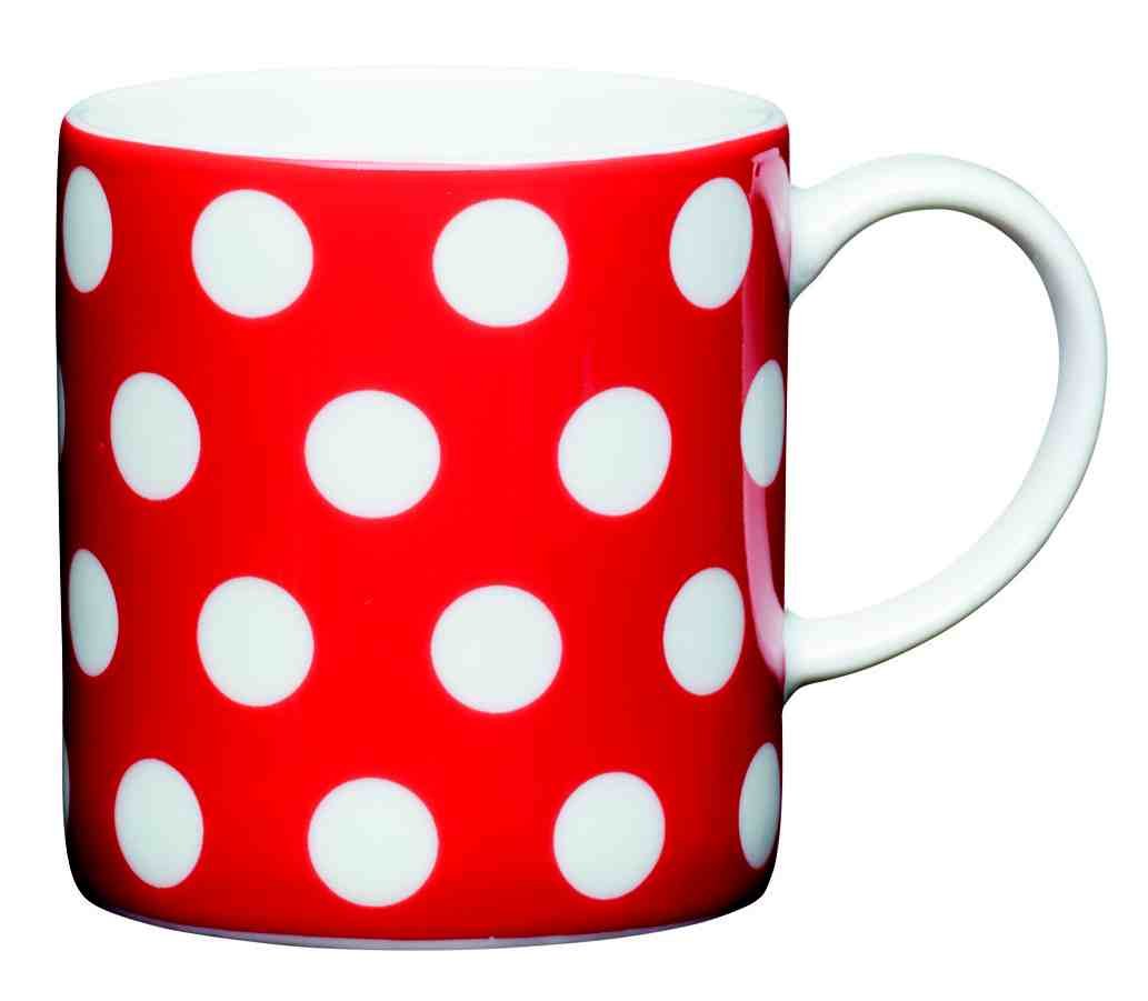 Kitchen Craft Porcelánový hrníček na espresso Polka Dot