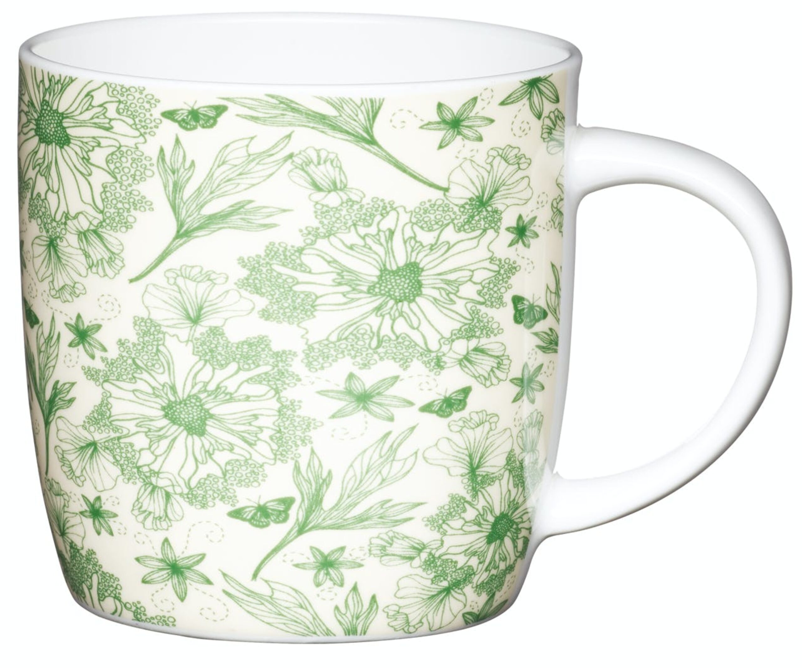 Kitchen Craft Porcelánový hrnek Botanical Leaf