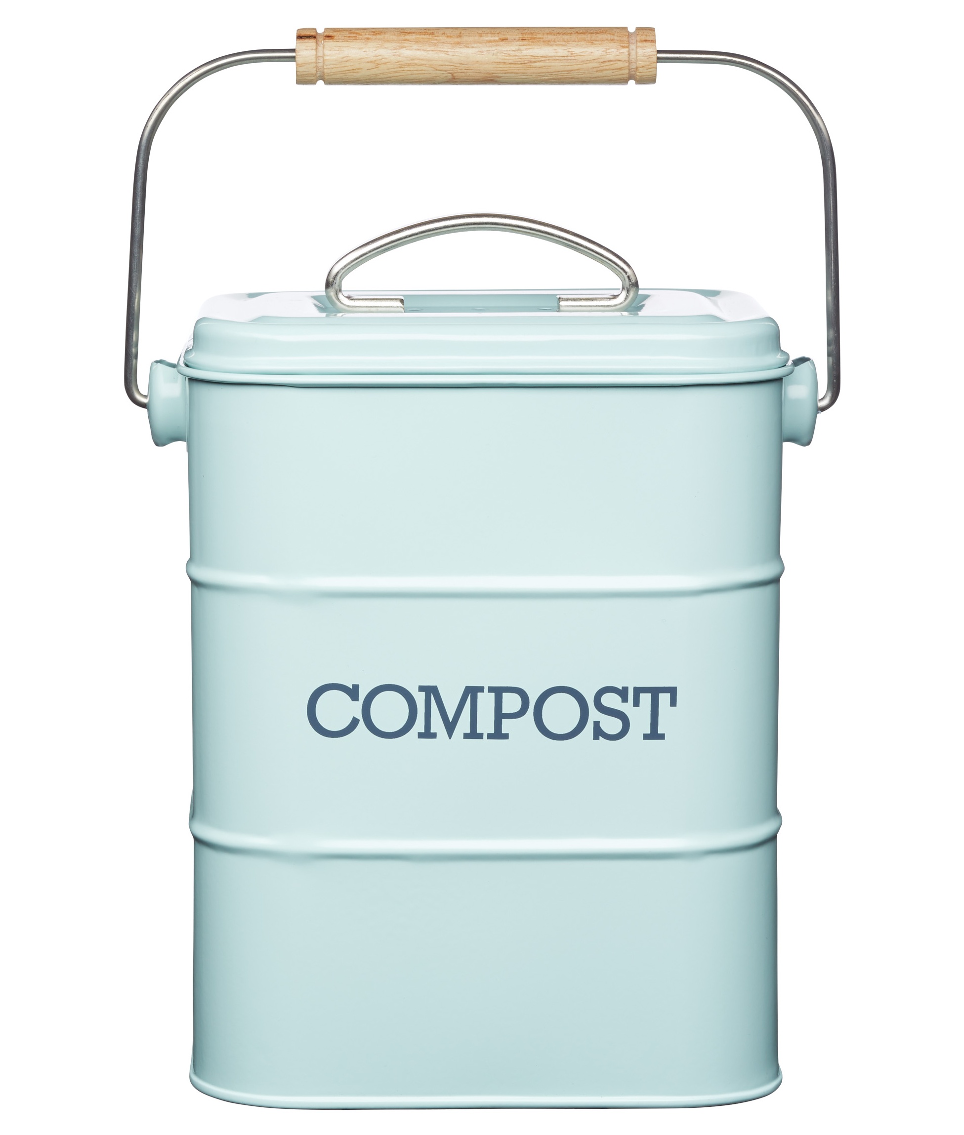 Kitchen Craft Plechový kompostér Living Nostalgia modrý