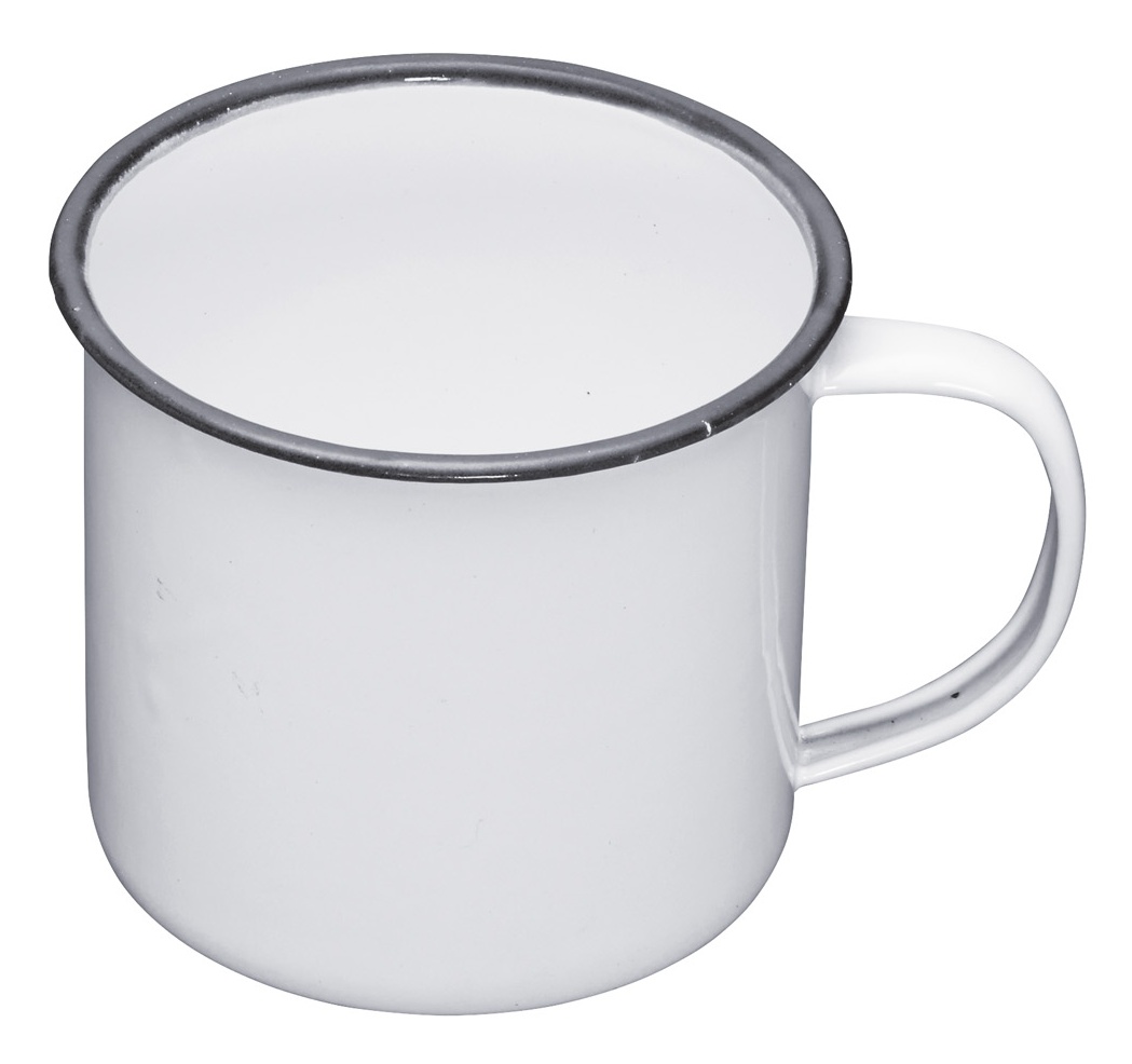 Kitchen Craft Smaltovaný hrnnek Living Nostalgia bílý