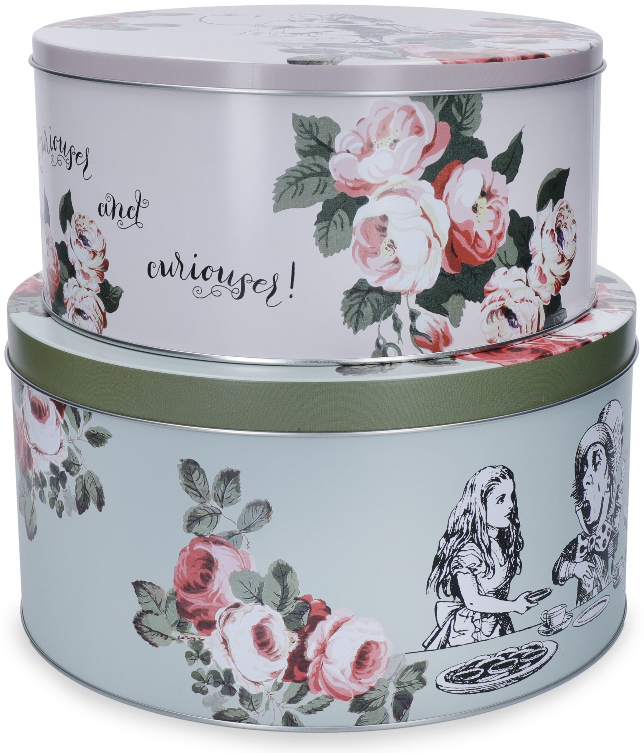 Kitchen Craft Sada dvou plechových dóz Alice In Wonderland