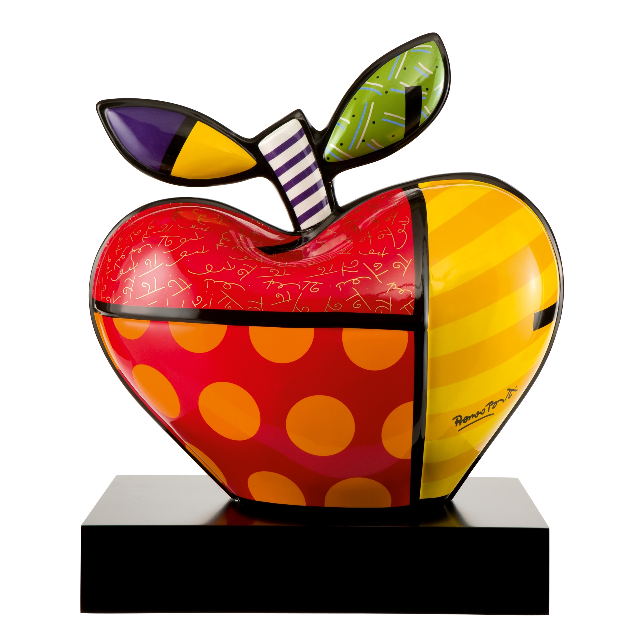 Goebel Romero Britto Socha Velké jablko