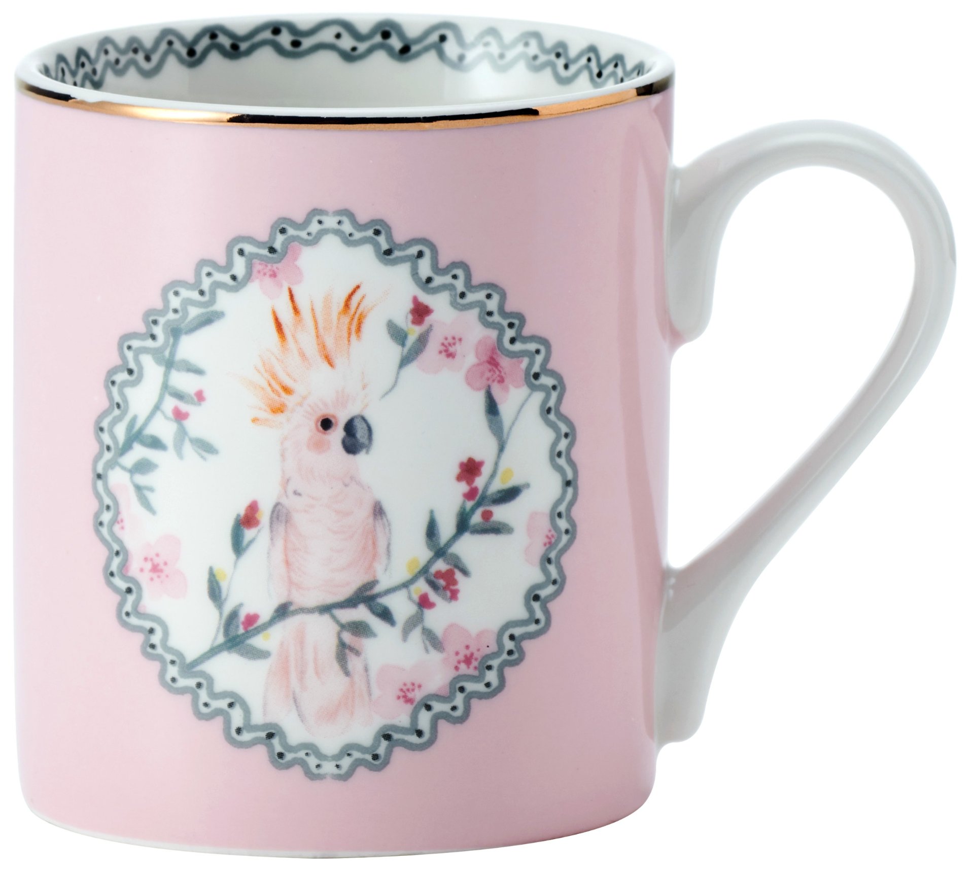 Kitchen Craft Porcelánový hrníček Cockatoo