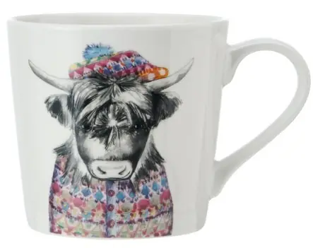 Kitchen Craft Porcelánový hrníček Tipperleyhill Highland Cow