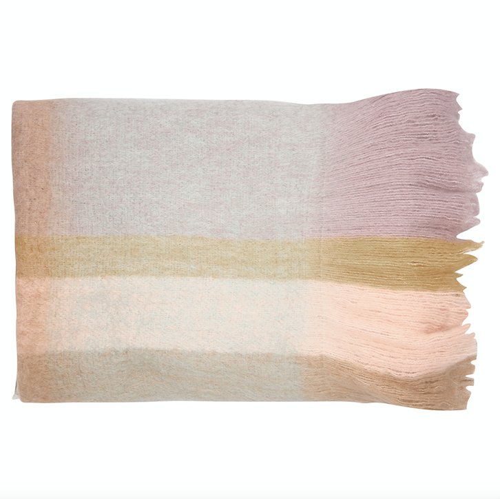 GreenGate Přehoz přes postel Check Pastel Mix