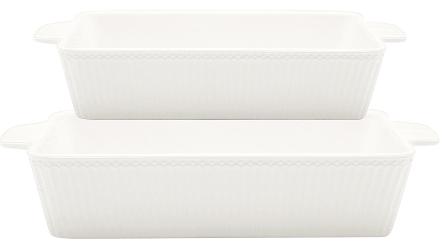 GreenGate Sada keramických pekáčků Alice White