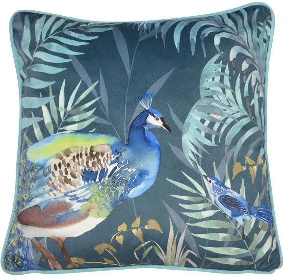 Ulster Weavers Polštář Peacock Jungle Teal 43x43