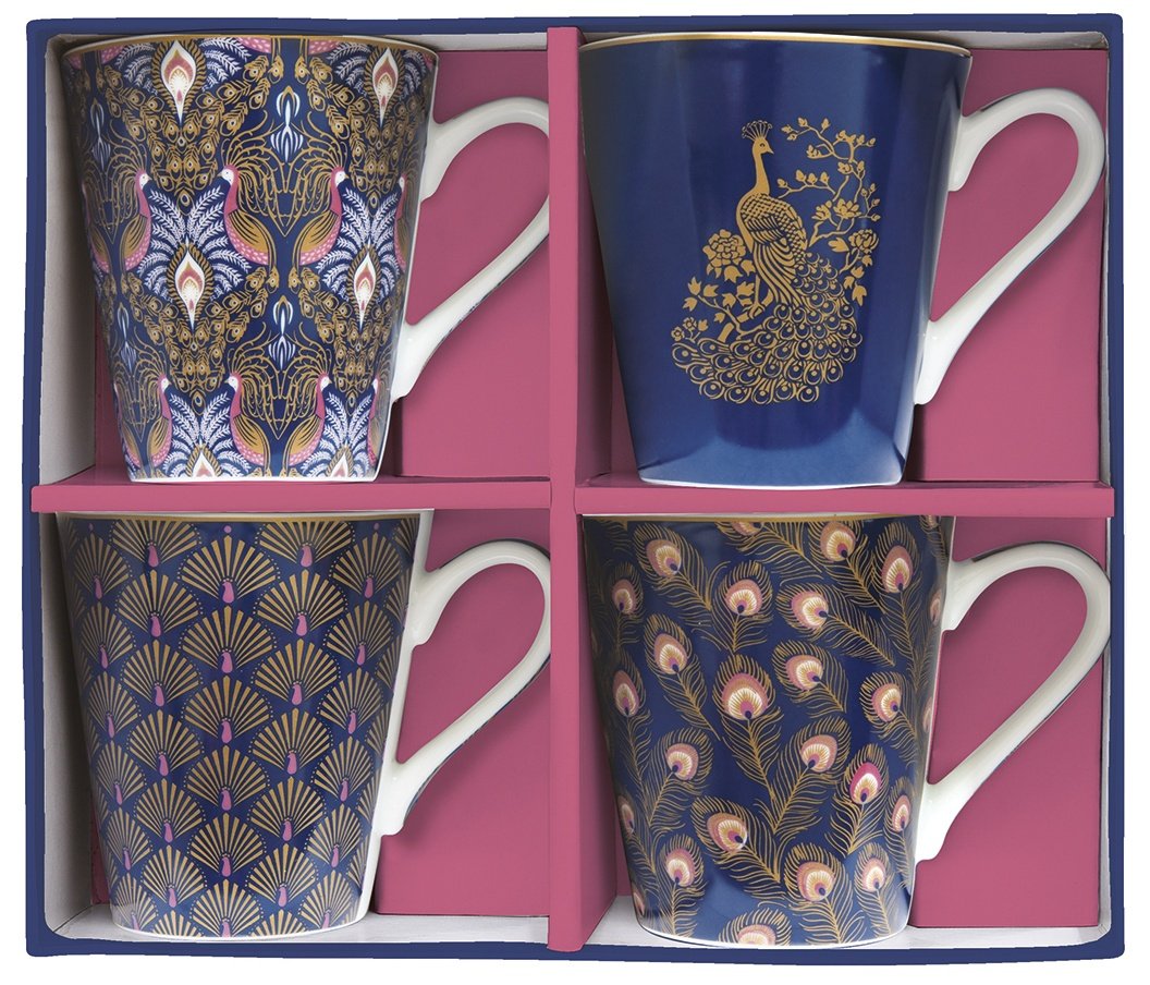 Easy Life Porcelánové hrnky Peacock