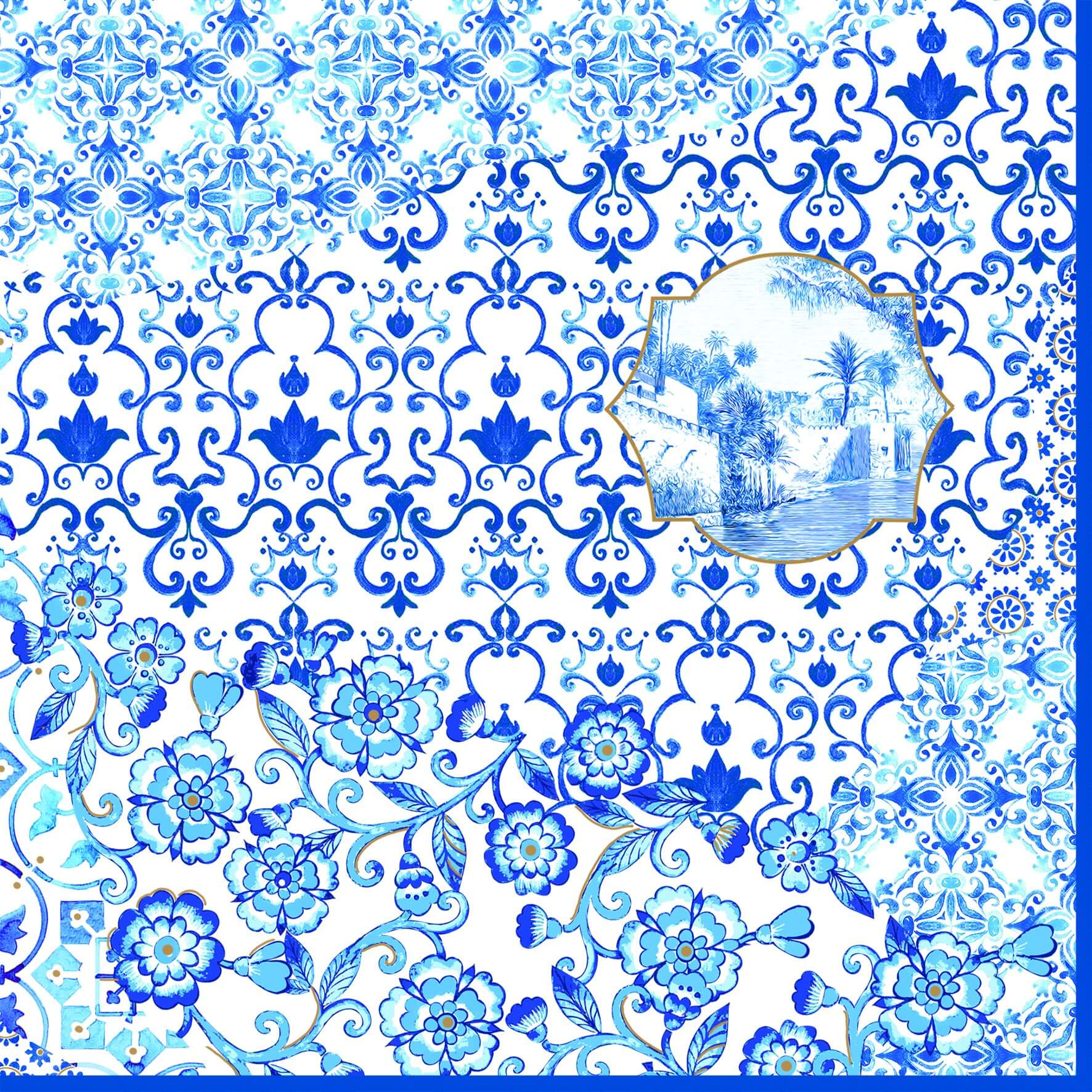 Easy Life Papírový ubrousek Indigo