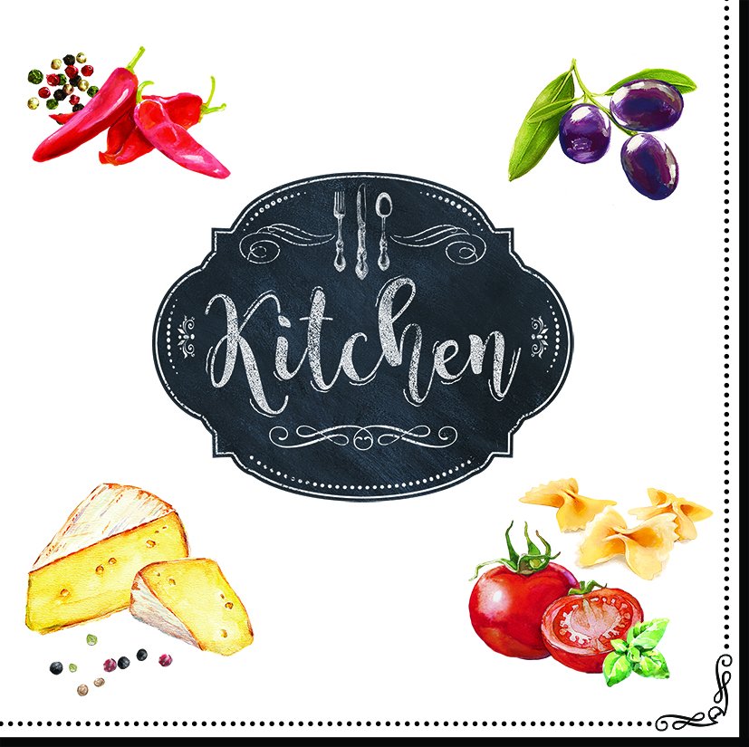 Easy Life Papírový ubrousek Kitchen Basic