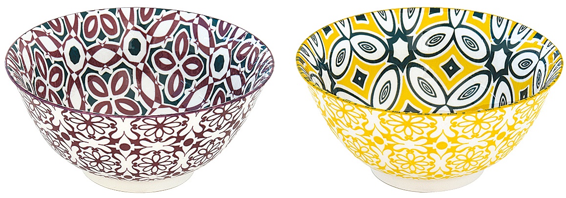 Easy Life Sada dvou porcelánových misek Bali