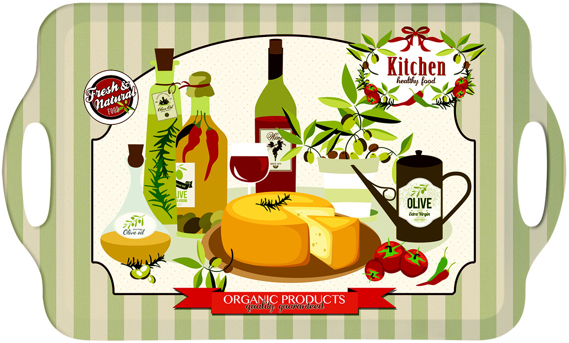 Easy Life Plastový servírovací tác Kitchen velký