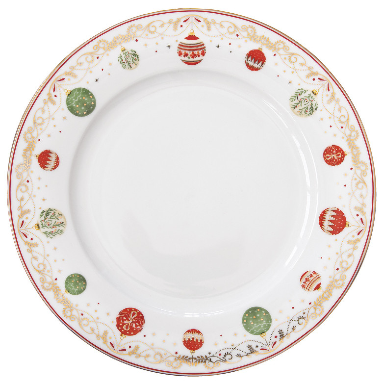 Easy Life Porcelánový jídelní talíř Christmas Eve