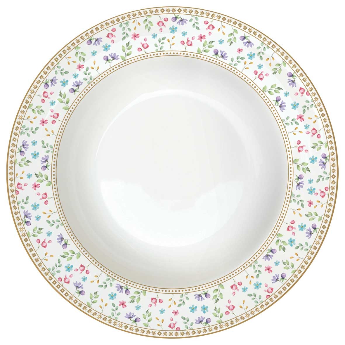 Easy Life Porcelánový polévkový talíř Spring Bloom