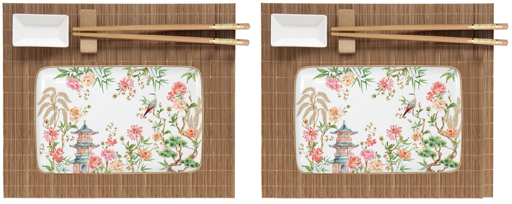 Easy Life Porcelánový sushi set Jardins D´Orient