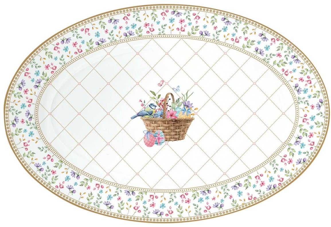 Easy Life Porcelánový servírovací talíř Spring Bloom