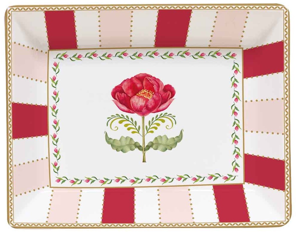 Easy Life Porcelánový odkládací talířek Flowery