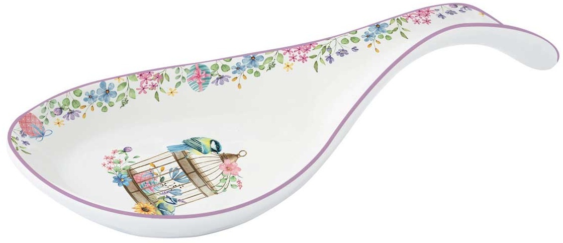 Easy Life Porcelánová odkládací lžíce na vařečky Spring Bloom