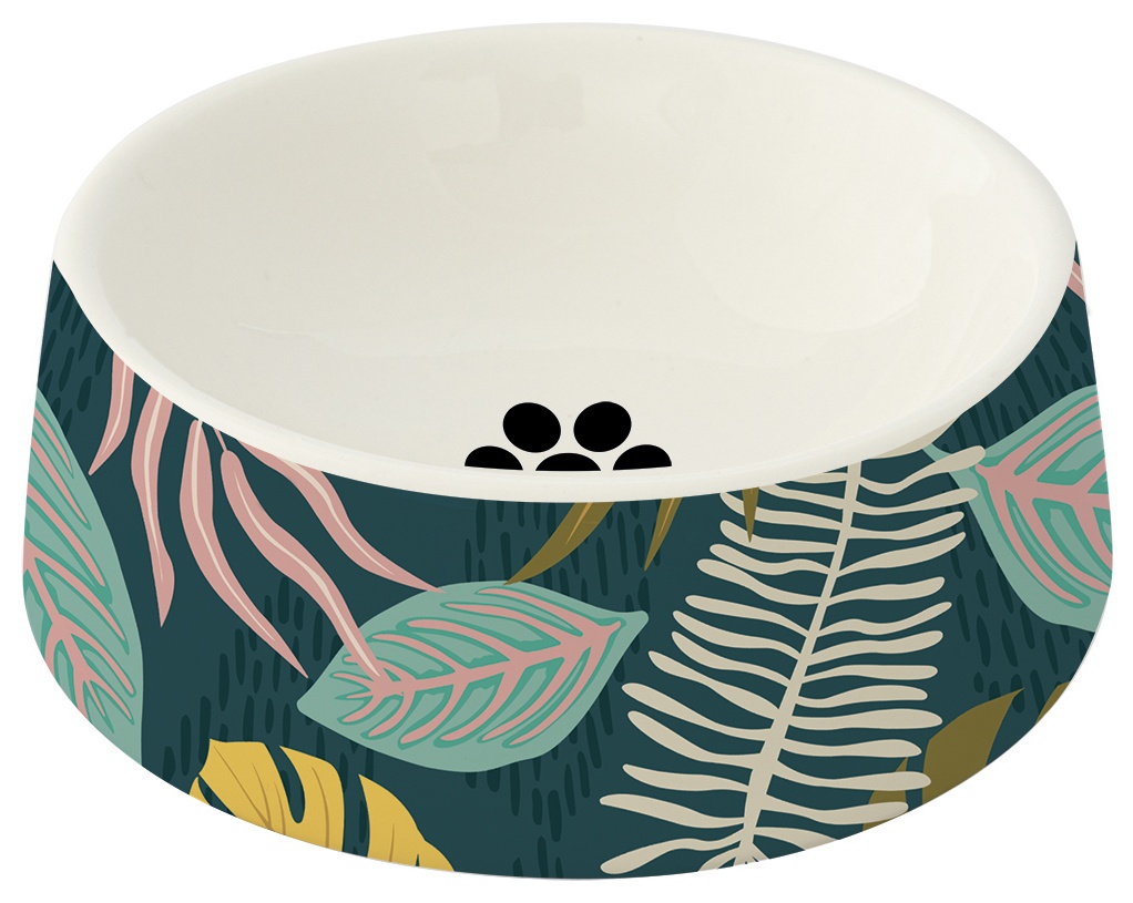 Easy Life Porcelánová miska pro domácí mazlíčky Tropical Blue