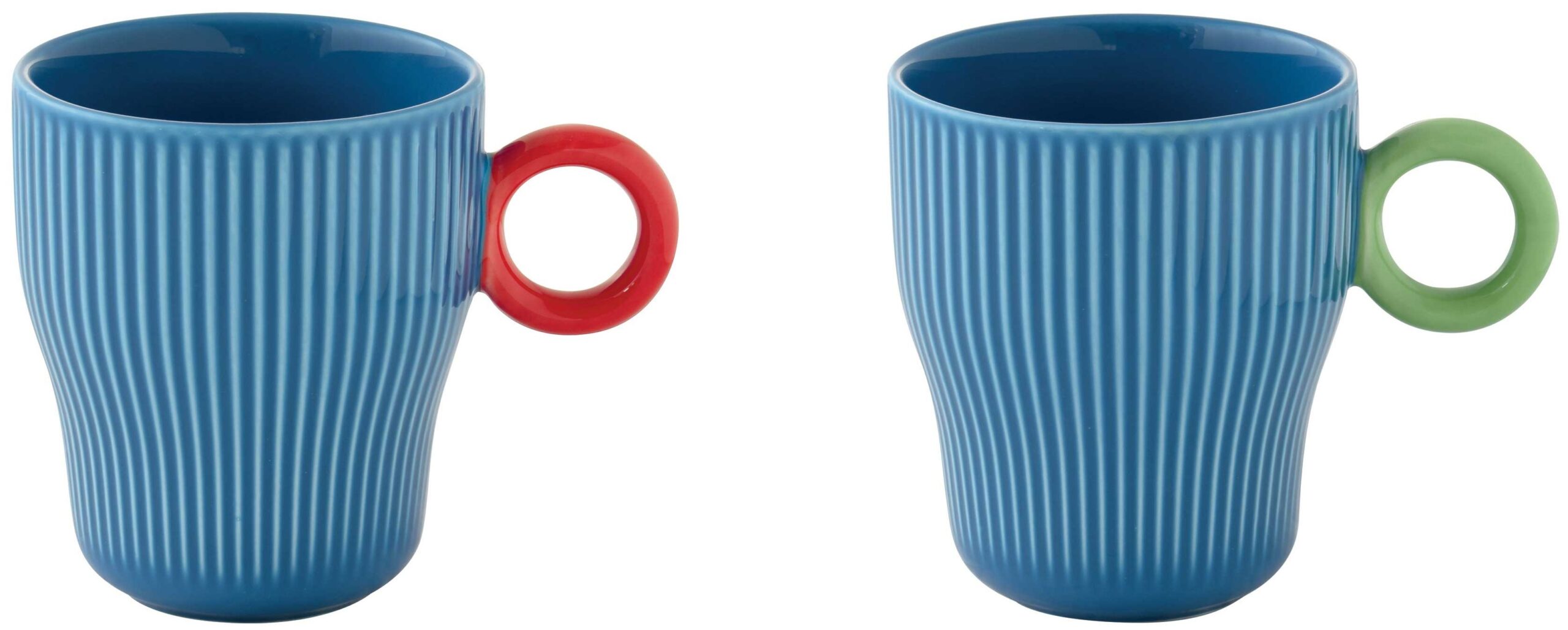 Easy Life Sada dvou porcelánových hrnků Twist & Match Blue