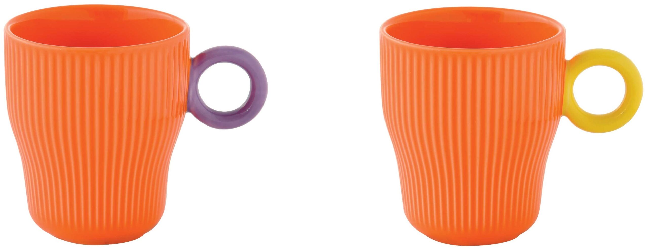 Easy Life Sada dvou porcelánových hrnků Twist & Match Orange