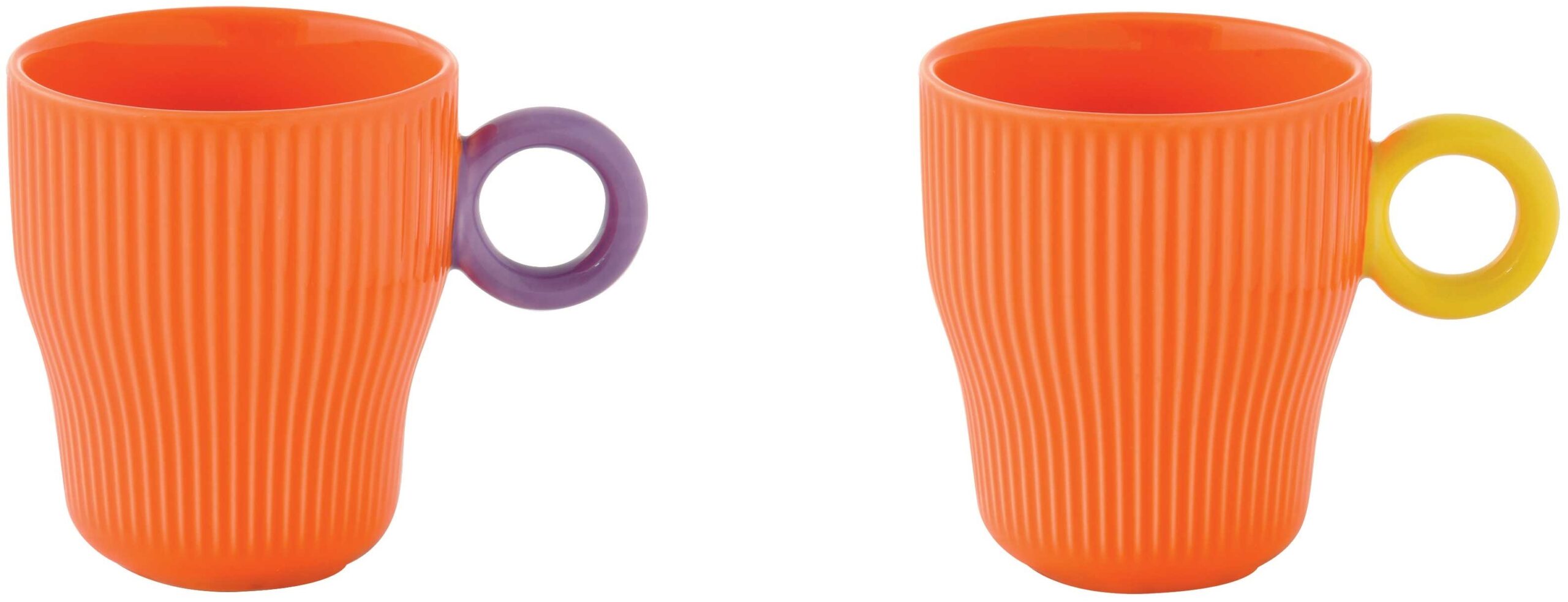 Easy Life Sada dvou porcelánových hrnků Twist & Match Orange
