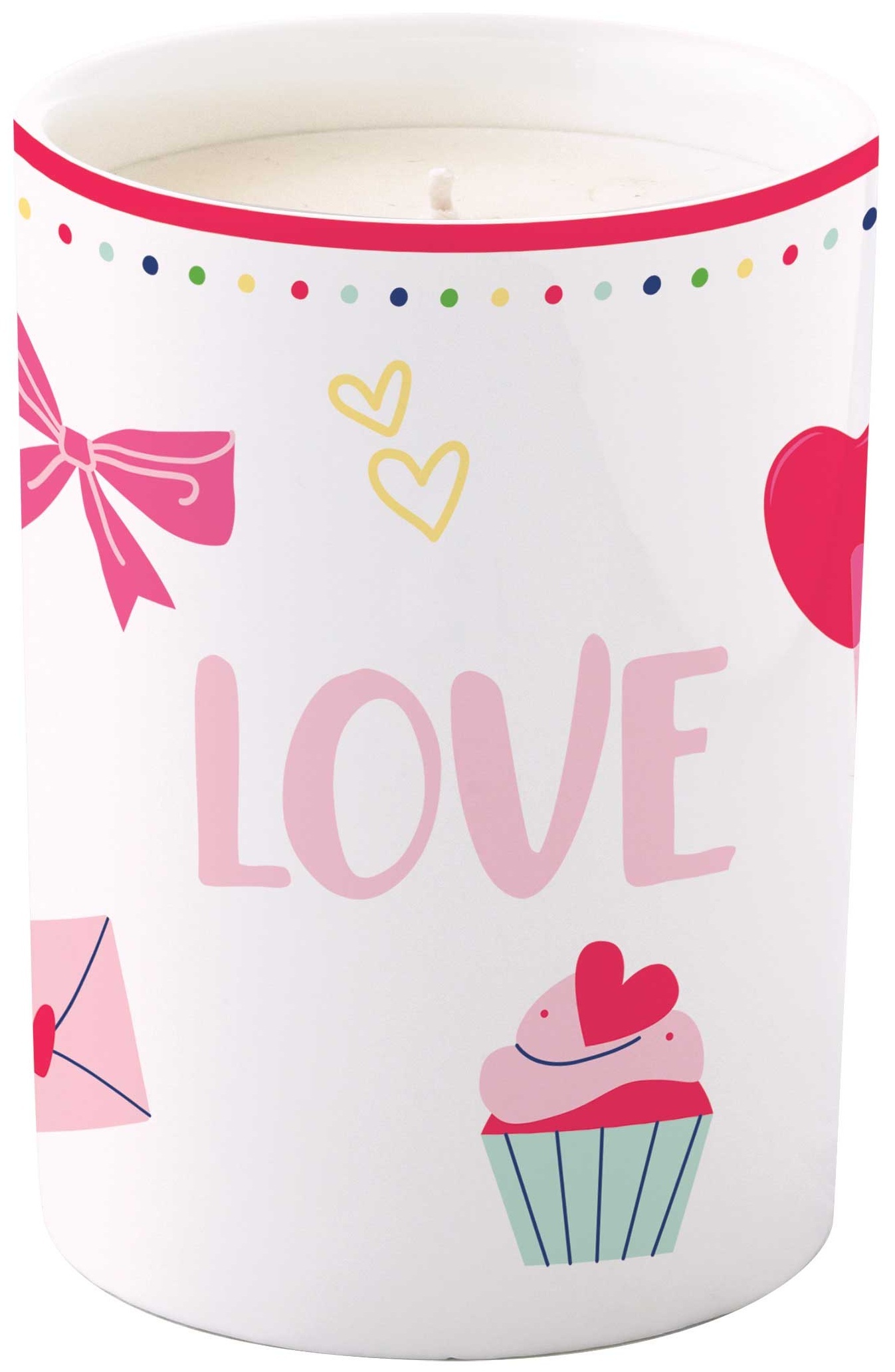 Easy Life Vonná svíčka v porcelánové dóze Twist & Match Aquamarine-Pink