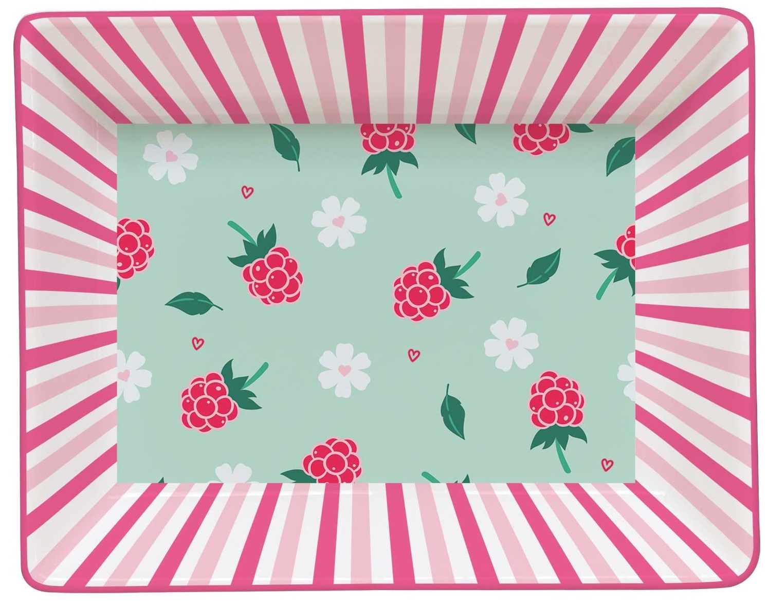 Easy Life Porcelánový odkládací talířek Twist & Match Aquamarine-Pink