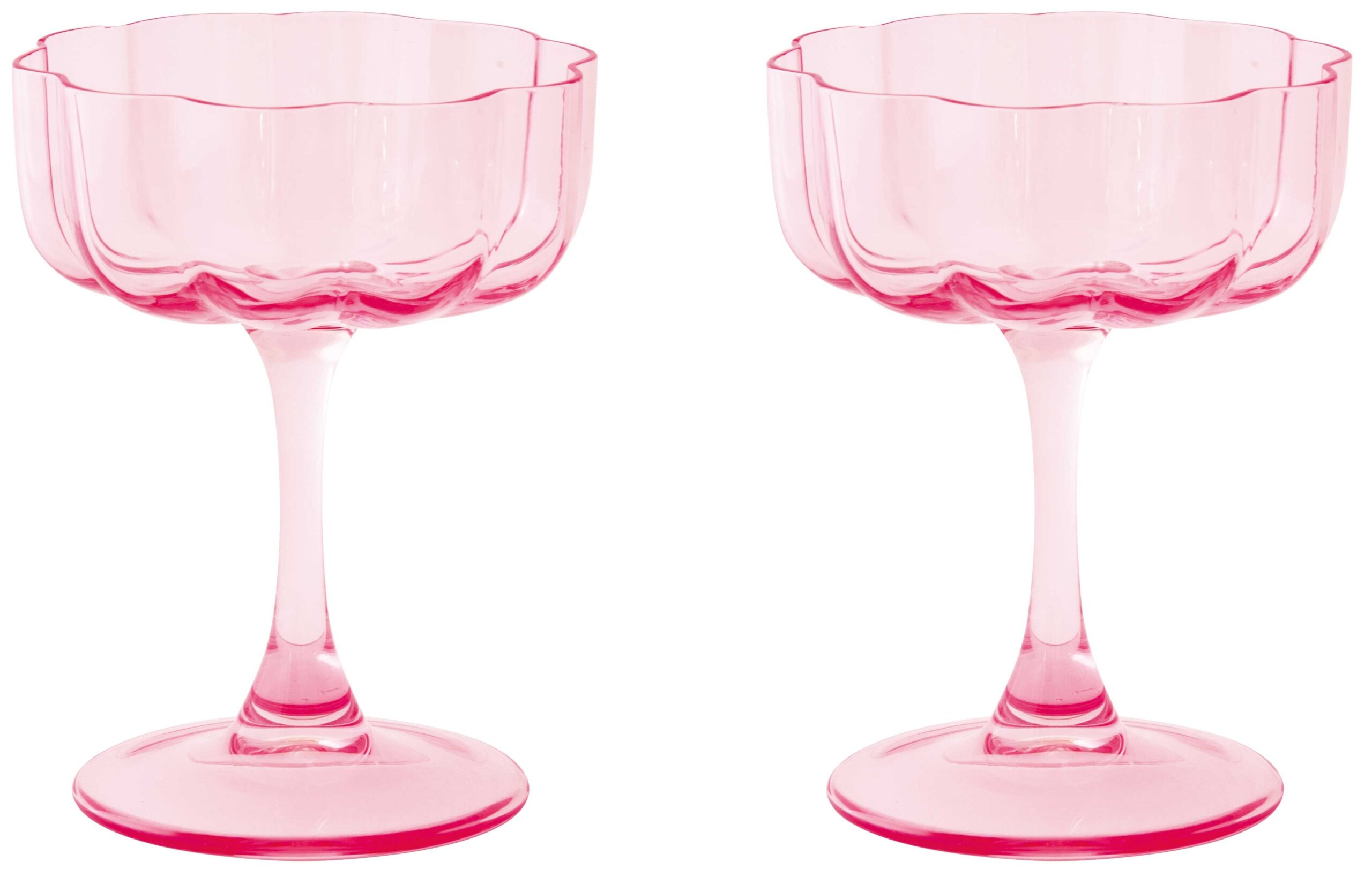 Easy Life Sada dvou skleniček na nožce Twist & Match Aquamarine-Pink