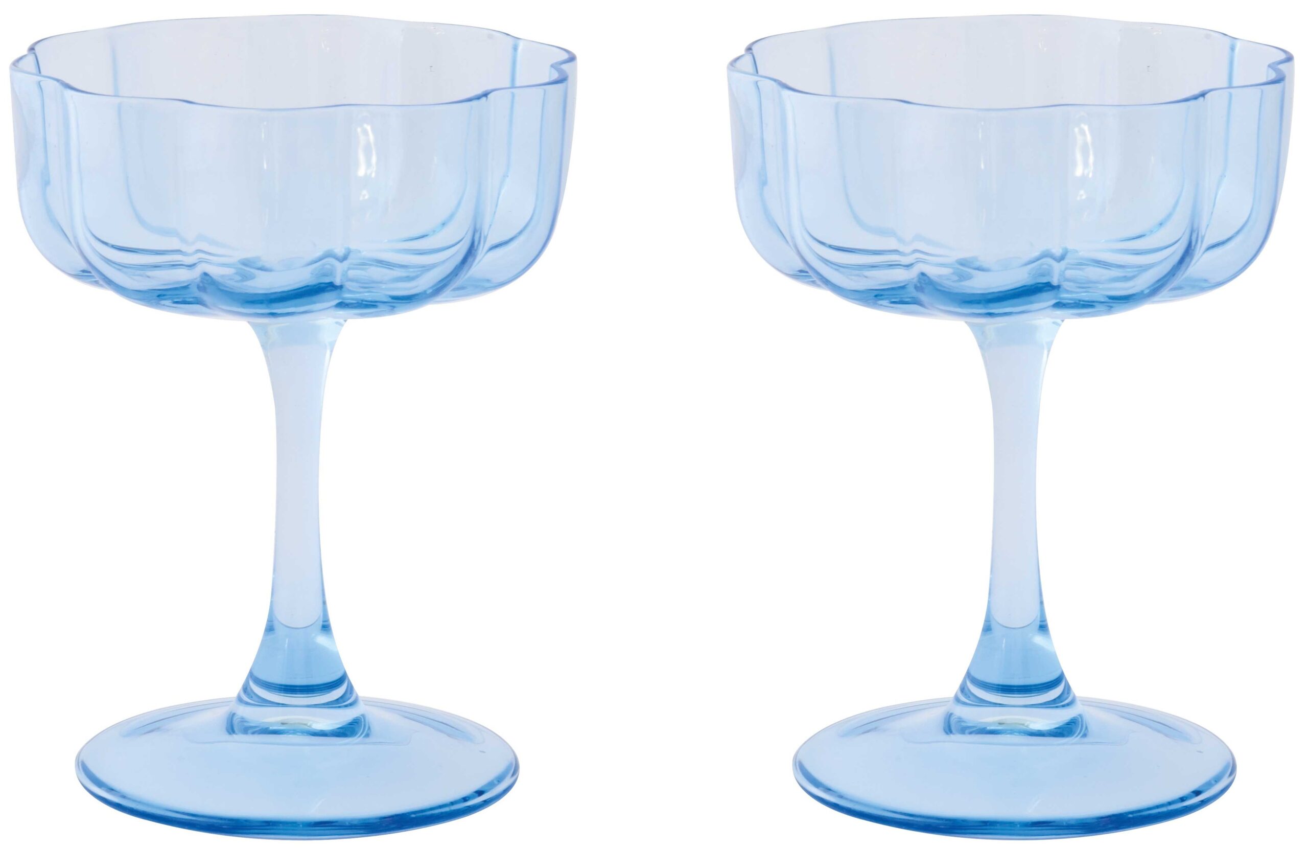 Easy Life Sada dvou skleniček na nožce Twist & Match Blue