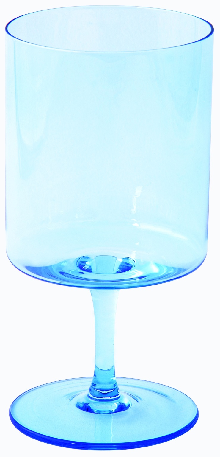 Easy Life Sada dvou modrých skleniček na víno Rainbow Blue