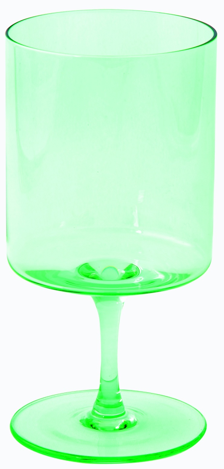 Easy Life Sada dvou zelených skleniček na víno Rainbow Green