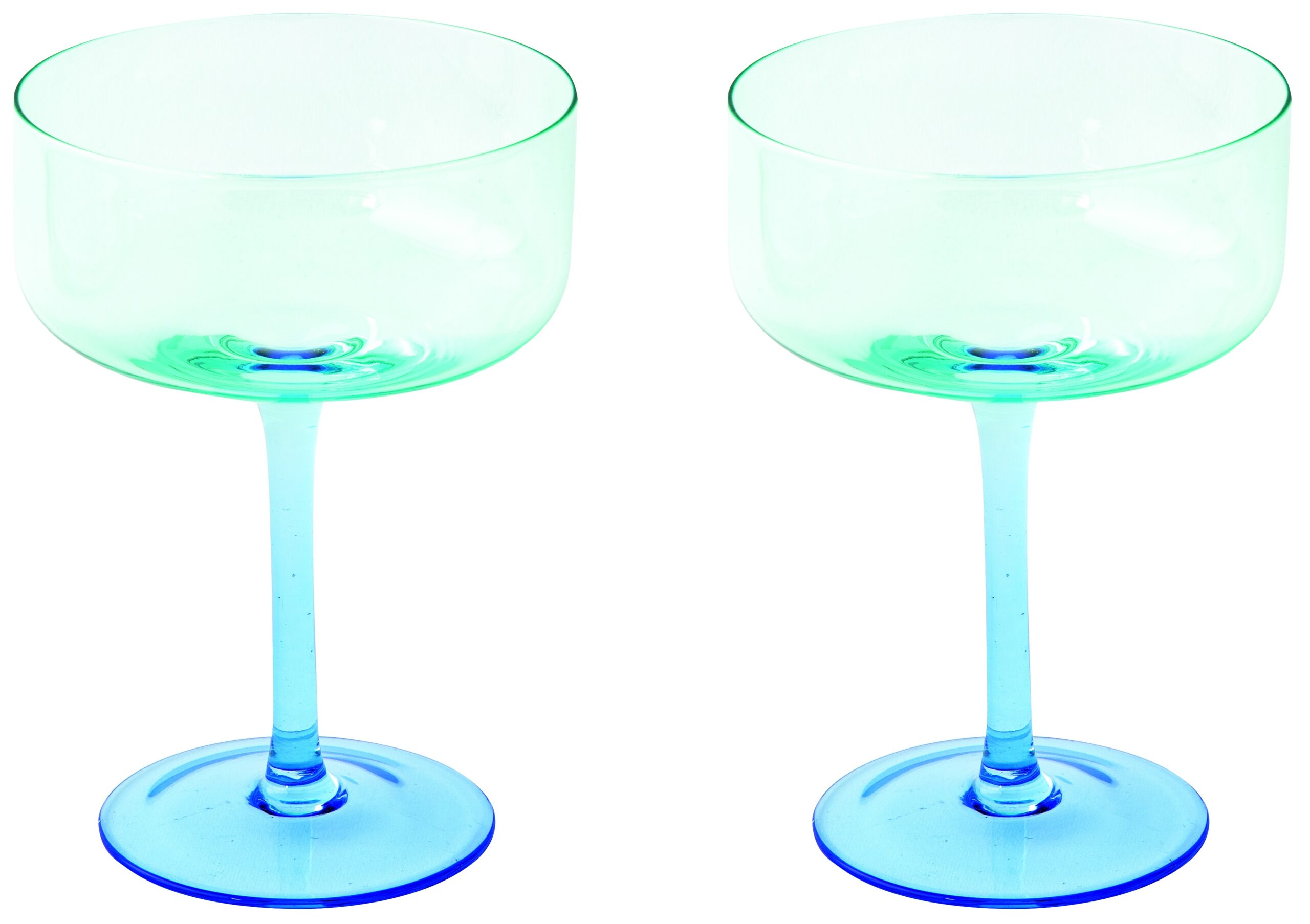 Easy Life Sada dvou skleniček Rainbow na sekt Blue