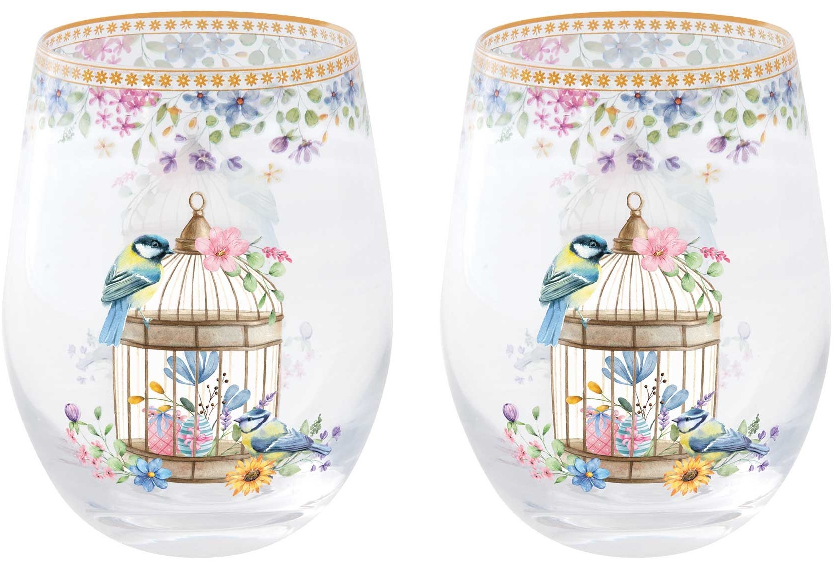 Easy Life Sada dvou skleniček Spring Bloom
