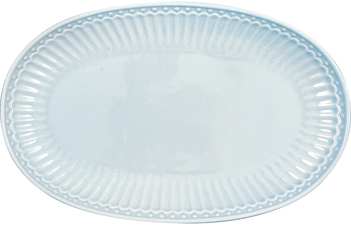 GreenGate Porcelánový servírovací talíř Alice Pale Blue