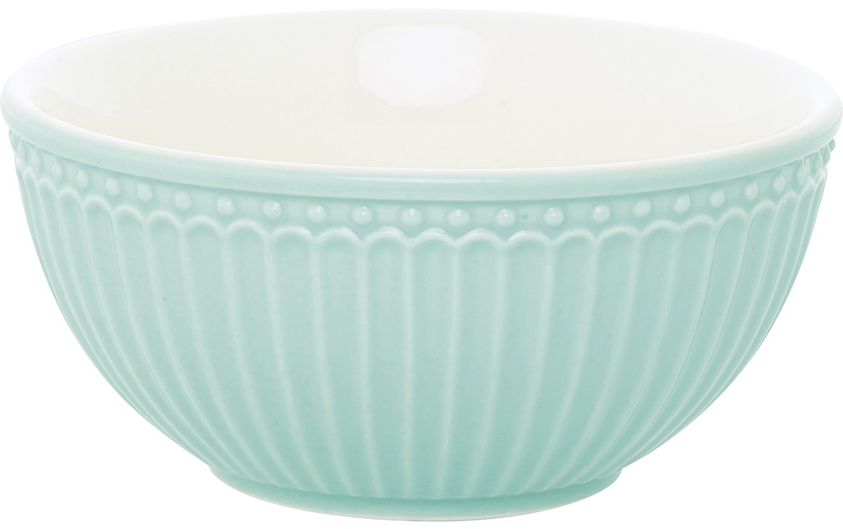 GreenGate Porcelánová miska Alice Cool Mint