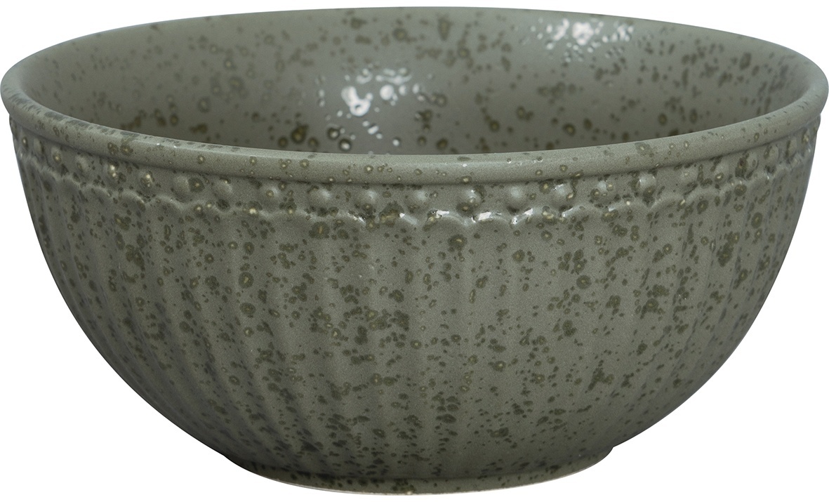 GreenGate Porcelánová miska Alice Olive Green